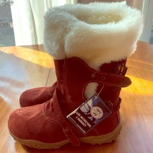 Red Salomon Boots. Size 10.
